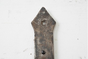 《壁付け照明加工費込み》　イギリスヴィンテージ　ロートアイアン　重厚感のあるキャンドルスタンド型ウォールライト　(R-088771)