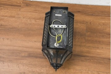 新古　展示品　高級品　真鍮製　格子装飾が魅力のウォールライト　(R-088781)