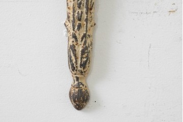 フランスアンティーク　アカンサスリーフ装飾が優雅な3灯壁掛けキャンドルホルダー　(R-088789)