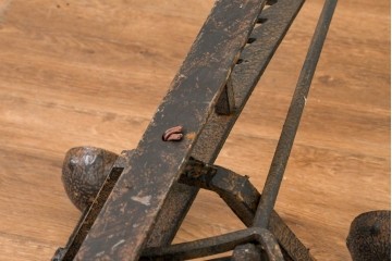 イギリスヴィンテージ　1950年頃　鍛鉄の古い秤を再構築したキャンドルスタンド型ウォールランプ　(R-088792)