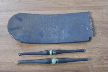 イギリスアンティーク　著名工房リペイント済み品　色鮮やかなペイントが目を引く馬車　(R-088802)