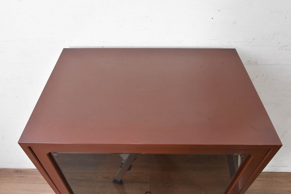中古　美品!!　高級工芸家具　金蒔絵と螺鈿細工が施された総漆塗りのサイドチェスト　定価約120万円　(R-088807)