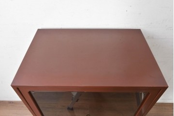中古　美品!!　高級工芸家具　金蒔絵と螺鈿細工が施された総漆塗りのサイドチェスト　定価約120万円　(R-088807)