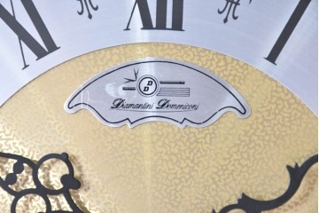 イタリアヴィンテージ　Diamantini & Domeniconi社製　装飾的な文字盤が印象的なホールクロック　(R-088808)