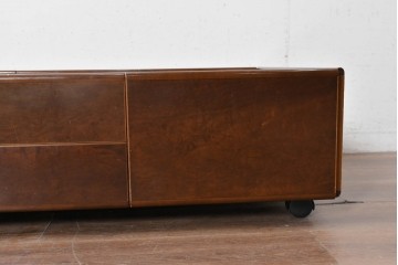 中古　arflex(アルフレックス)　ガラストップと収納を備えたセンターテーブル　(R-088814)