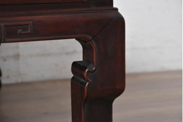 和製アンティーク　花梨(カリン)材　漆塗りの座卓　(R-088816)