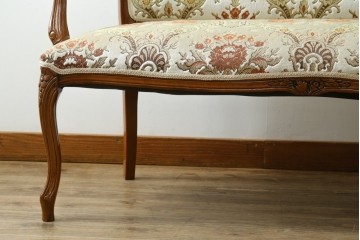 中古　イタリア　美品　ATTICA(アッティカ)　優美な猫脚セティ　(R-088818)