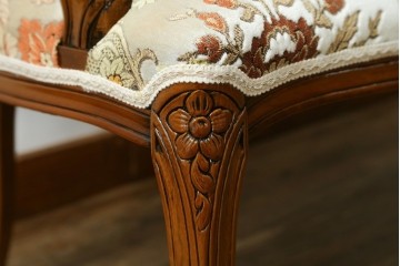 中古　イタリア　美品　ATTICA(アッティカ)　優美な猫脚セティ　(R-088818)