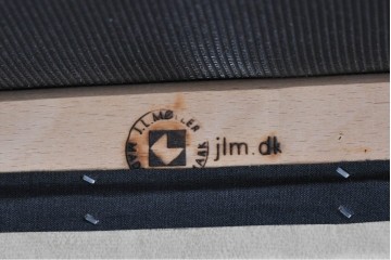 デンマークヴィンテージ　J.L.Mollers(J.L.モラー)　Niels.O.Moller(ニールス・O・モラー)　モデル79　フェイクレザー座面のダイニングチェア2脚セット　(R-088821)