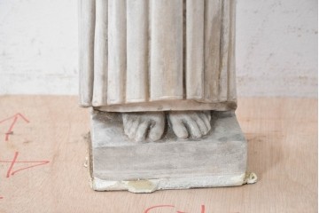 イギリスヴィンテージ　高さ約83cm　天然石　祈る姿が美しい天使像　(R-088824)