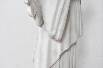 イギリスヴィンテージ　高さ約95cm　天然石　祈る姿が美しい天使像　(R-088828)
