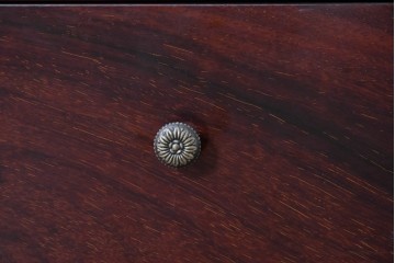 和製ヴィンテージ　花梨(カリン)材　艶やかな木肌が上品な縦型キャビネット　(R-088830)