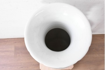 中古　特大サイズ!　高さ約93cm　中国古陶磁デザイン　獣耳と立体装飾が目を引く花瓶　(R-088834)