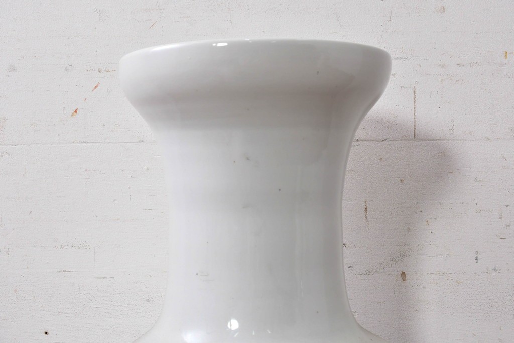 中古　特大サイズ!　高さ約87cm　中国古陶磁デザイン　滑らかで艶やかな質感が美しい花瓶　(R-088837)