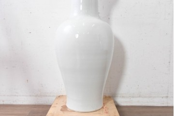 中古　特大サイズ!　高さ約87cm　中国古陶磁デザイン　滑らかで艶やかな質感が美しい花瓶　(R-088837)