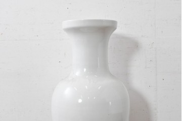 中古　特大サイズ!　高さ約87cm　中国古陶磁デザイン　滑らかで艶やかな質感が美しい花瓶　(R-088838)