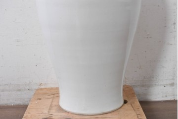 中古　特大サイズ!　高さ約87cm　中国古陶磁デザイン　滑らかで艶やかな質感が美しい花瓶　(R-088838)