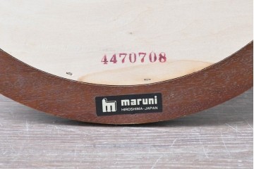 中古　美品　maruni(マルニ木工)　オーバル型のシンプルなウォールミラー　(R-088846)
