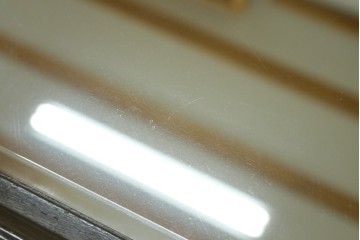 和製アンティーク　昭和初期から中期　大正ロマンの雰囲気漂うアーチ型ウォールミラー　(R-088849)