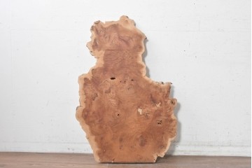 和製ヴィンテージ　栃ノ木(トチノキ)　瘤杢が織りなす豊かな表情が魅力の一枚板　(R-088852)