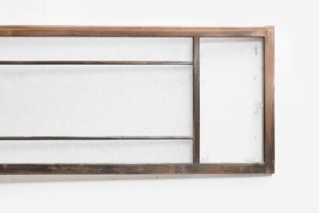 ヴィンテージ建具　昭和中期　昭和型板ガラス　松葉　レトロな明り取り1枚　(R-088854)