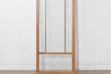 ヴィンテージ建具　昭和中期　昭和型板ガラス　松葉　レトロな明り取り1枚　(R-088854)