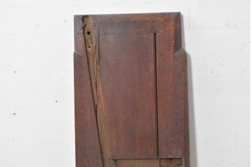 イギリスアンティーク建具　オーク材　クアトロフォイル(四つ葉)の彫刻が美しいパネル1枚　(R-088856)