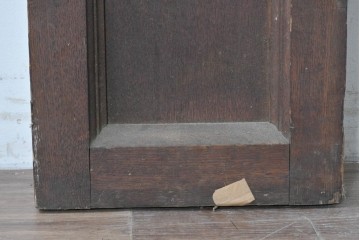 イギリスアンティーク建具　オーク材　クアトロフォイル(四つ葉)の彫刻が美しいパネル1枚　(R-088858)