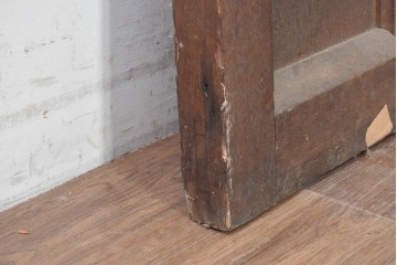 イギリスアンティーク建具　オーク材　クアトロフォイル(四つ葉)の彫刻が美しいパネル1枚　(R-088858)