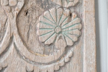 アジアンアンティーク建具　バリ島　異なる彫刻意匠を楽しめるサイズ違いのパネル5枚セット　(R-088859)