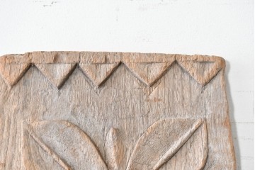 アジアンアンティーク建具　バリ島　異なる彫刻意匠を楽しめるサイズ違いのパネル5枚セット　(R-088859)