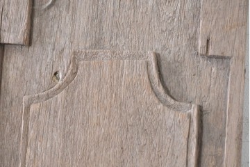 アジアンアンティーク建具　バリ島　異なる彫刻意匠を楽しめるサイズ違いのパネル5枚セット　(R-088859)