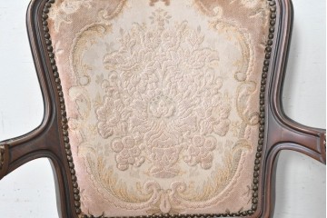 中古　karimoku(カリモク家具) 　domani(ドマーニ)　 Louis(ルイ)XVシリーズ 　優美な猫脚のアームチェア　(R-088868)