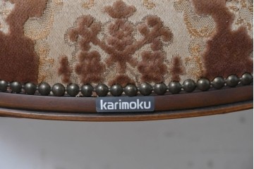 中古　karimoku(カリモク家具) 　domani(ドマーニ)　 Louis(ルイ)XVシリーズ 　優美な猫脚のアームチェア　(R-088868)