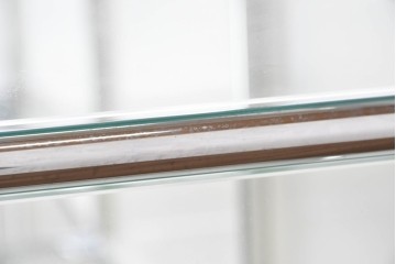 中古 スイス　美品　USMハラー(USM Haller)　モジュール構造の3列4段ガラスキャビネット　(R-088871)