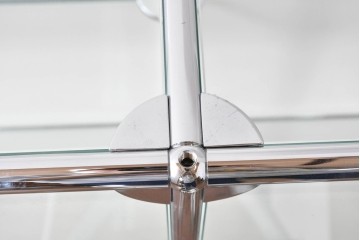 中古 スイス　美品　USMハラー(USM Haller)　モジュール構造の3列4段ガラスキャビネット　(R-088871)