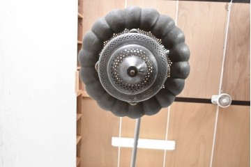 《引っ掛けシーリング式ペンダントライト加工費込み》　ヴィンテージ照明　1980年頃　モロッコ　透かし模様が印象的な真鍮製ペンダントライト　(R-088884)
