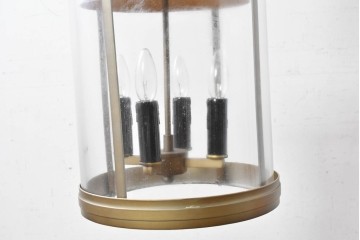 中古照明　特注　クラシカルなランタン風デザインが素敵な大型の吊り下げ照明　(R-088889)
