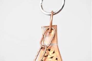 《引っ掛けシーリング式ペンダントライト加工費込み》　ヴィンテージ　アラビアンデザイン　真鍮製　透かし細工が映える星形シルエットの吊り下げ照明　(R-088904)