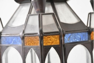 ヴィンテージ雑貨　モロッコ　エキゾチックな雰囲気のキャンドルランタン　(R-088920)