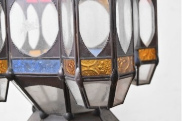 ヴィンテージ雑貨　モロッコ　エキゾチックな雰囲気のキャンドルランタン　(R-088920)