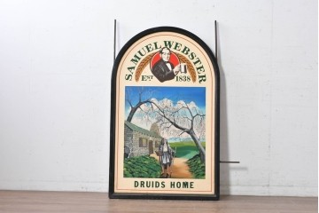 イギリスヴィンテージ　SAMUEL WEBSTER(サミュエルウェブスター)　DRUIDS HOME　両面仕様のパブサイン　(R-088934)