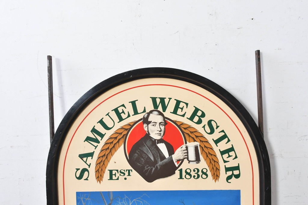 イギリスヴィンテージ　SAMUEL WEBSTER(サミュエルウェブスター)　DRUIDS HOME　両面仕様のパブサイン　(R-088934)