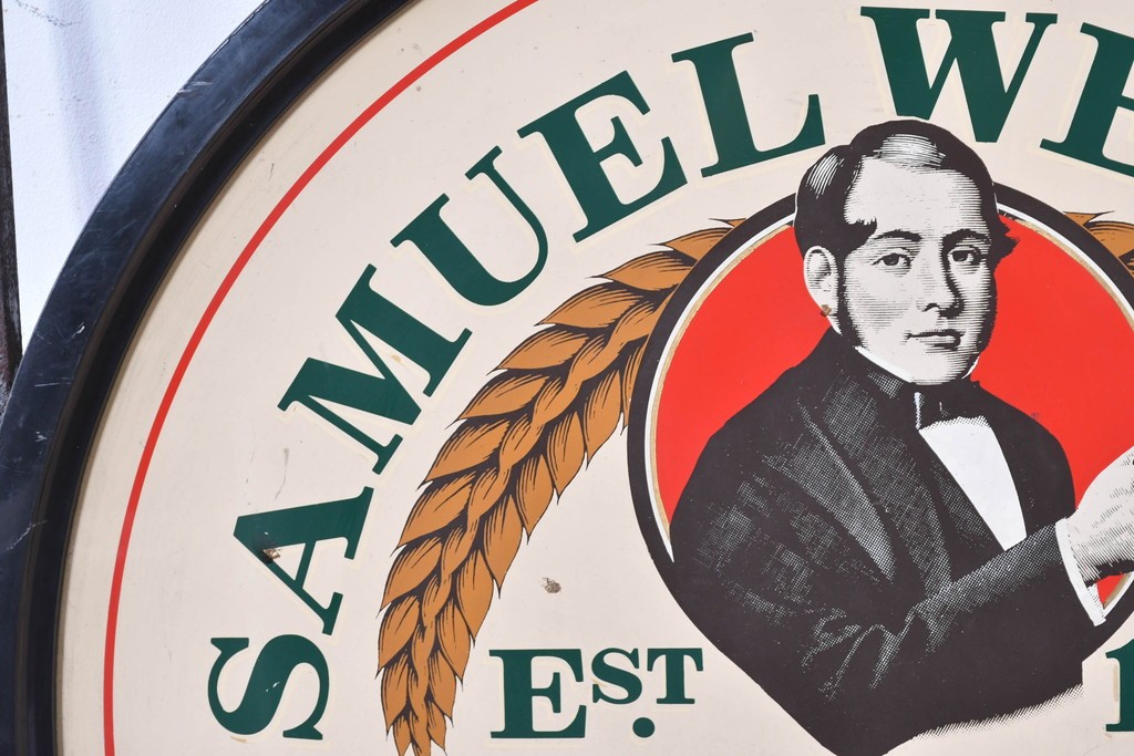 イギリスヴィンテージ　SAMUEL WEBSTER(サミュエルウェブスター)　DRUIDS HOME　両面仕様のパブサイン　(R-088934)