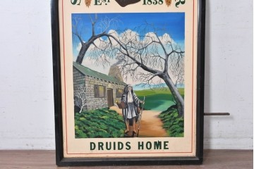 イギリスヴィンテージ　SAMUEL WEBSTER(サミュエルウェブスター)　DRUIDS HOME　両面仕様のパブサイン　(R-088934)