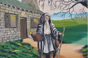 イギリスヴィンテージ　SAMUEL WEBSTER(サミュエルウェブスター)　DRUIDS HOME　両面仕様のパブサイン　(R-088934)