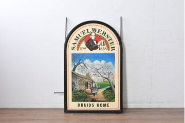 イギリスヴィンテージ　SAMUEL WEBSTER(サミュエルウェブスター)　DRUIDS HOME　両面仕様のパブサイン　(R-088934)
