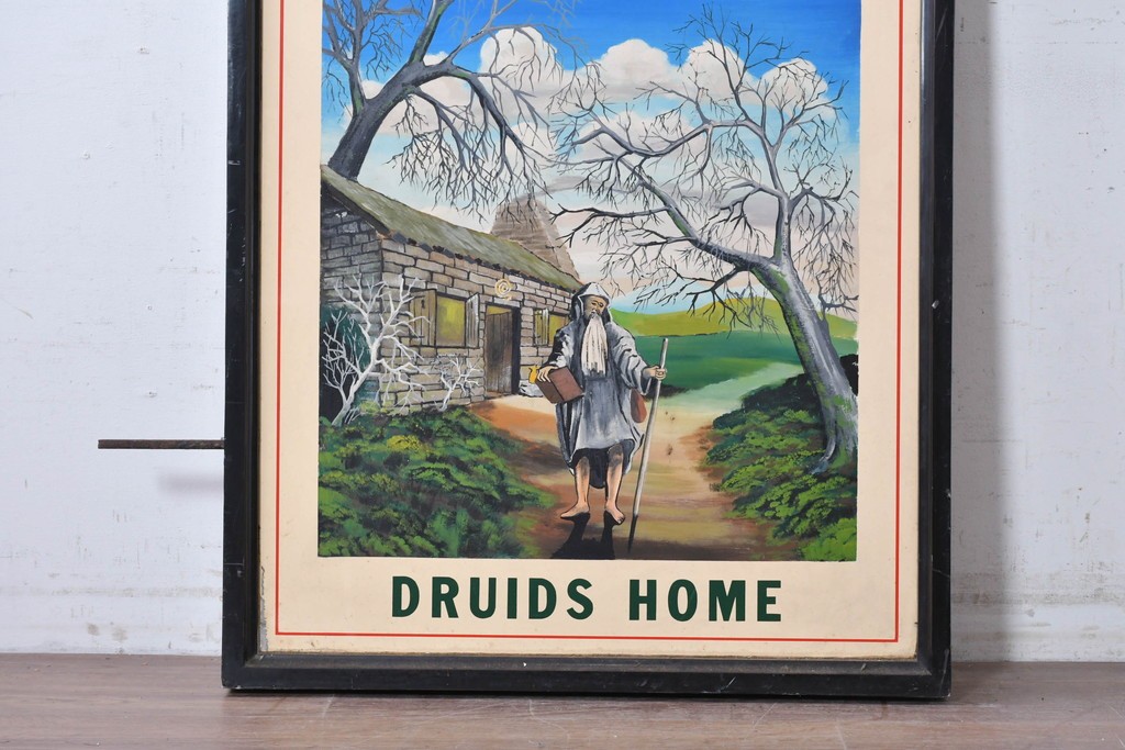 イギリスヴィンテージ　SAMUEL WEBSTER(サミュエルウェブスター)　DRUIDS HOME　両面仕様のパブサイン　(R-088934)