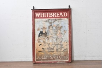 イギリスヴィンテージ　WHITBREAD(ウィットブレッド)　JOLLY SAILORS(ジョリー・セーラーズ)のパブサイン　(R-088935)