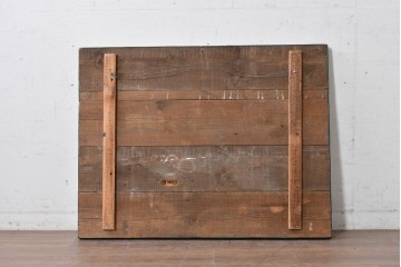 イギリスヴィンテージ　希少　著名工房作品　英国伝統サインペイント　精肉店用ウッドサイン　(R-088936)